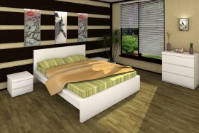Деревянная кровать Модерн